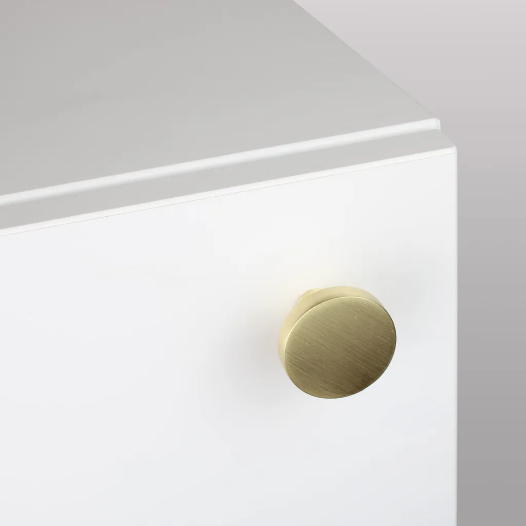 Natural Goods Berlin Maniglia per mobili KREISEL, pomolo per mobili, maniglia per armadi, pomolo per cassetti e porte, oro (spazzolato), 10 pezzi - 5