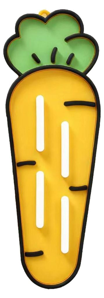 Silikon-Topfdeckel-Aufbewahrungsmatte mit Karottenmotiv, rutschfest, hitzebeständig, lebensmittelecht, Küchenaccessoire