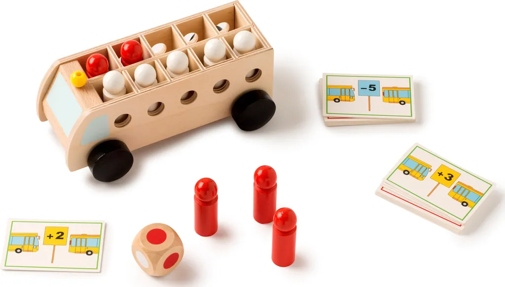 Bus mathématique pédagogique pour exercices de calcul à l'école ou maison