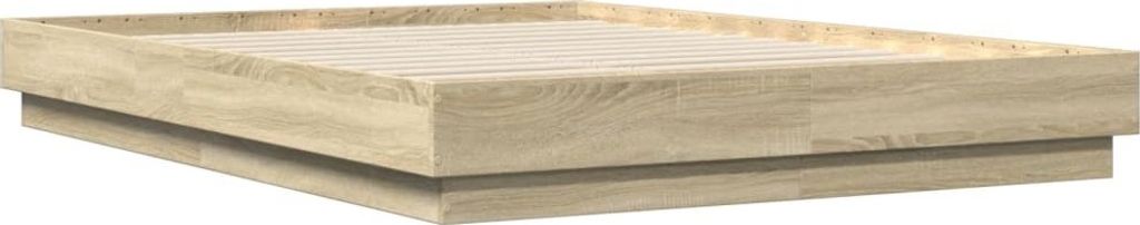 vidaXL Bettgestell Sonoma-Eiche 160x200 cm Holzwerkstoff