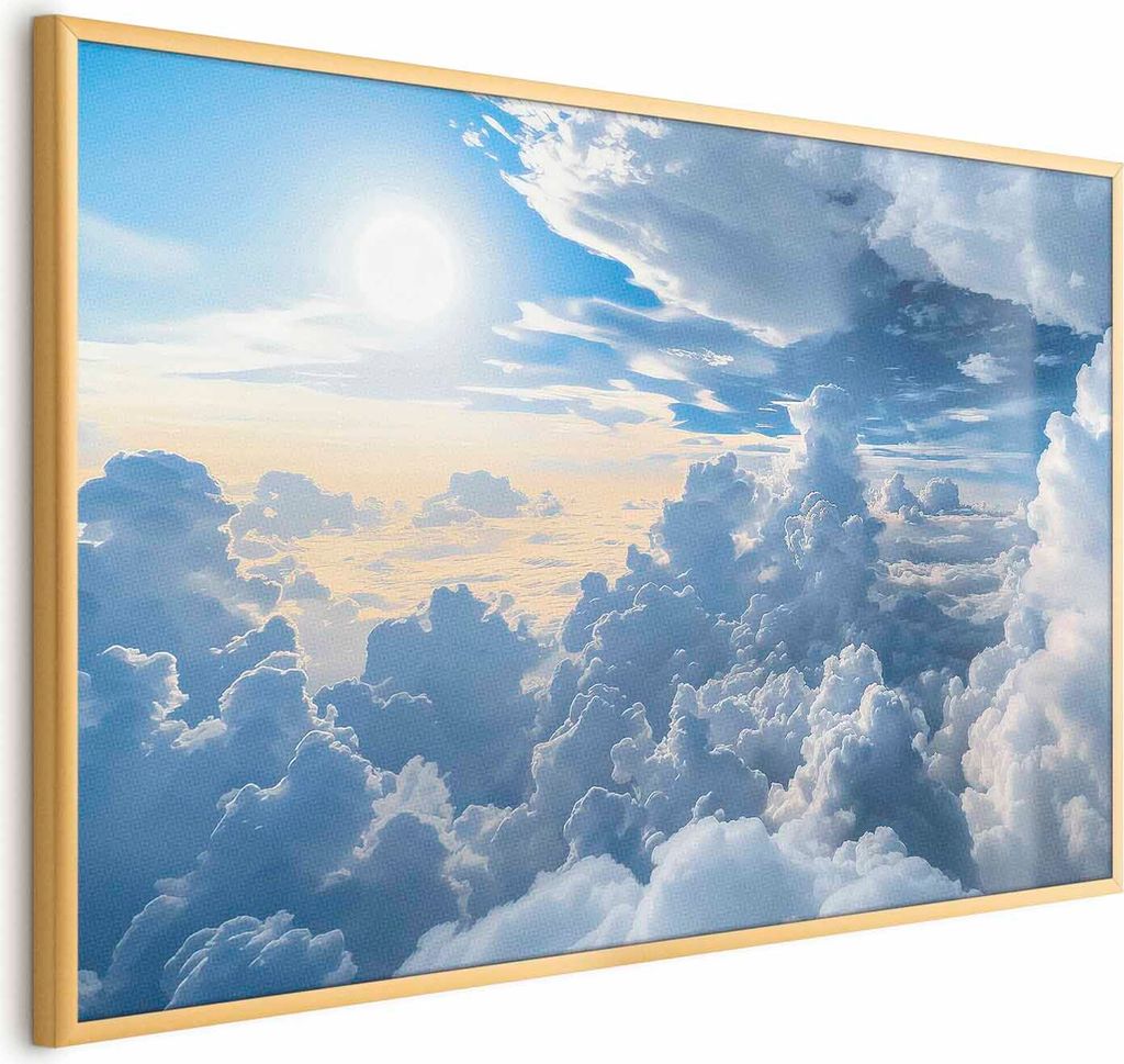 Posterpapier Poster - Symphony of Light: Sun and Clouds Playing Together on a Beautiful Sky 90x60 cm Muster b-H-10048-ao-a