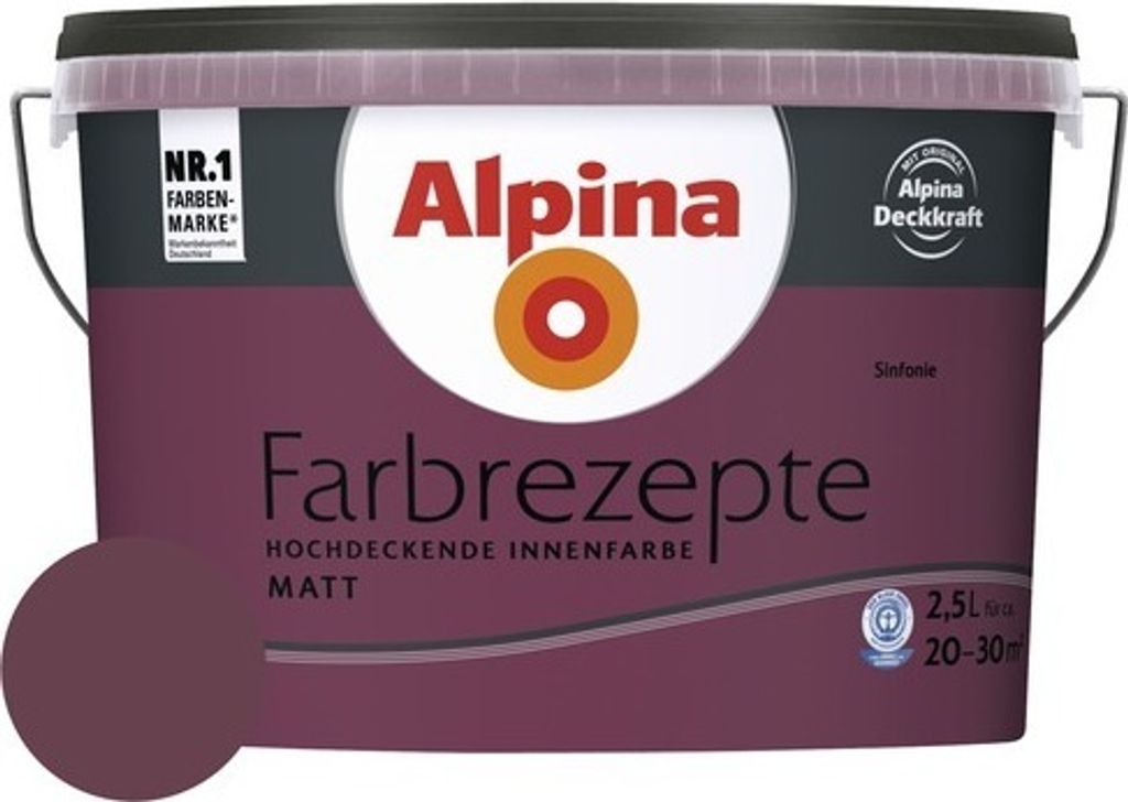 Alpina Wandfarbe Farbrezepte Sinfonie 2,5 l Produktbild 
