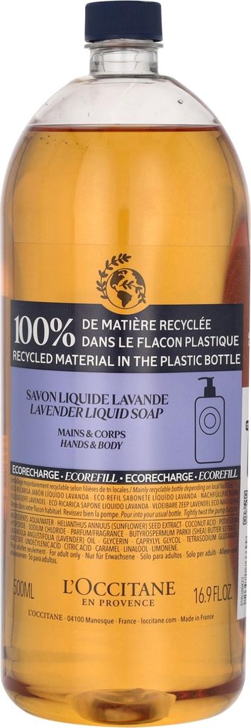 L'Occitane Shea Lavender, Hände & Körper, Flüssigseife, Produktbild 
