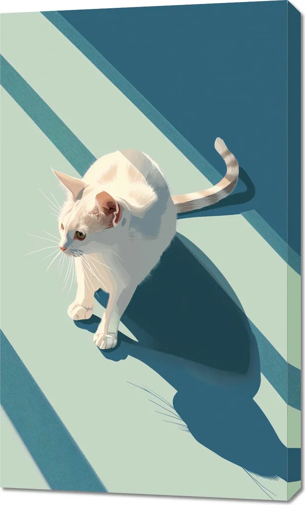 Toile Chats Personnalité 60x100 cm - Impression Haute Qualité Grand Format