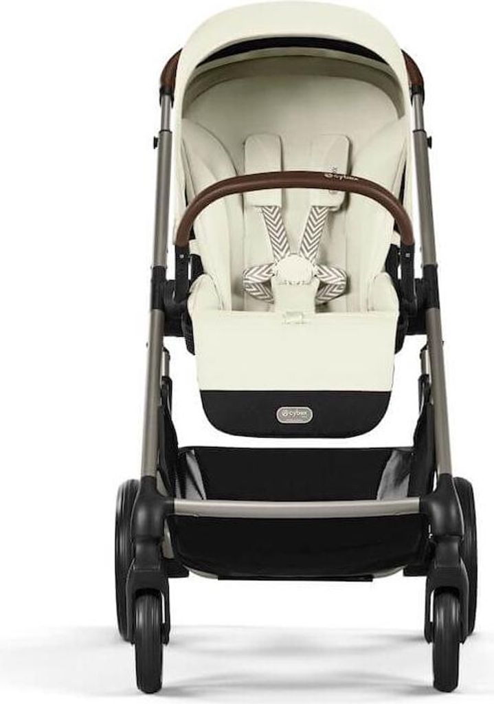 Cybex Balios S Lux Kinderwagen inkl. Snogga 2.0 Fußsack, Farbe:Seashell Beige