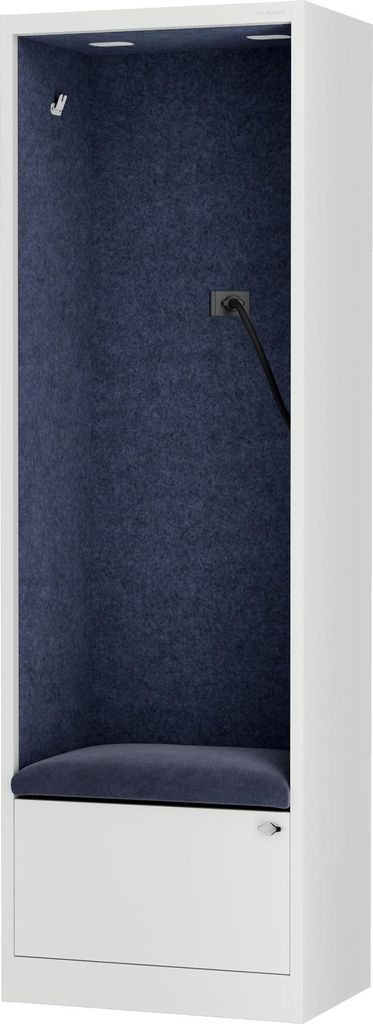 JAN NOWAK Akustikkabine Telefonkabine Meetingkabine SALLY MentalBox Navy Blue 60 cm