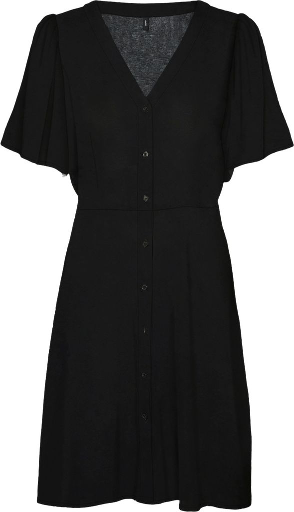 Vero Moda Alba Kurzes Kurzarmkleid Schwarz M Frau Schwarz M Produktbild 