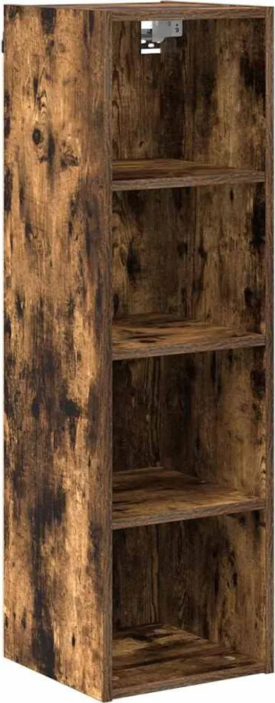 Pensile Rovere Affumicato 30x29,5x100 cm | Mobile Sospeso Salvaspazio