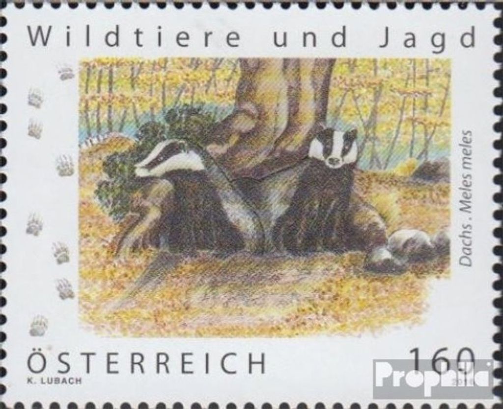 Briefmarken Österreich 2016 Mi 3295 (kompl.Ausg.) postfrisch Wildtiere