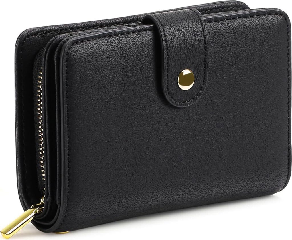 Portemonnaie Damen,Geldbörse Damen, Geldbeutel Damen Zipper mit Münzfach & RFID-Schutz