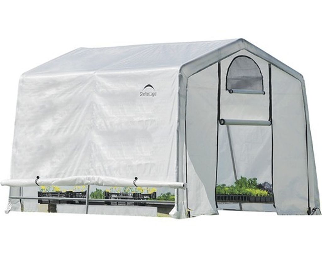 ShelterLogic fóliový skleník bílý 305x298x249 cm Obrázek produktu 
