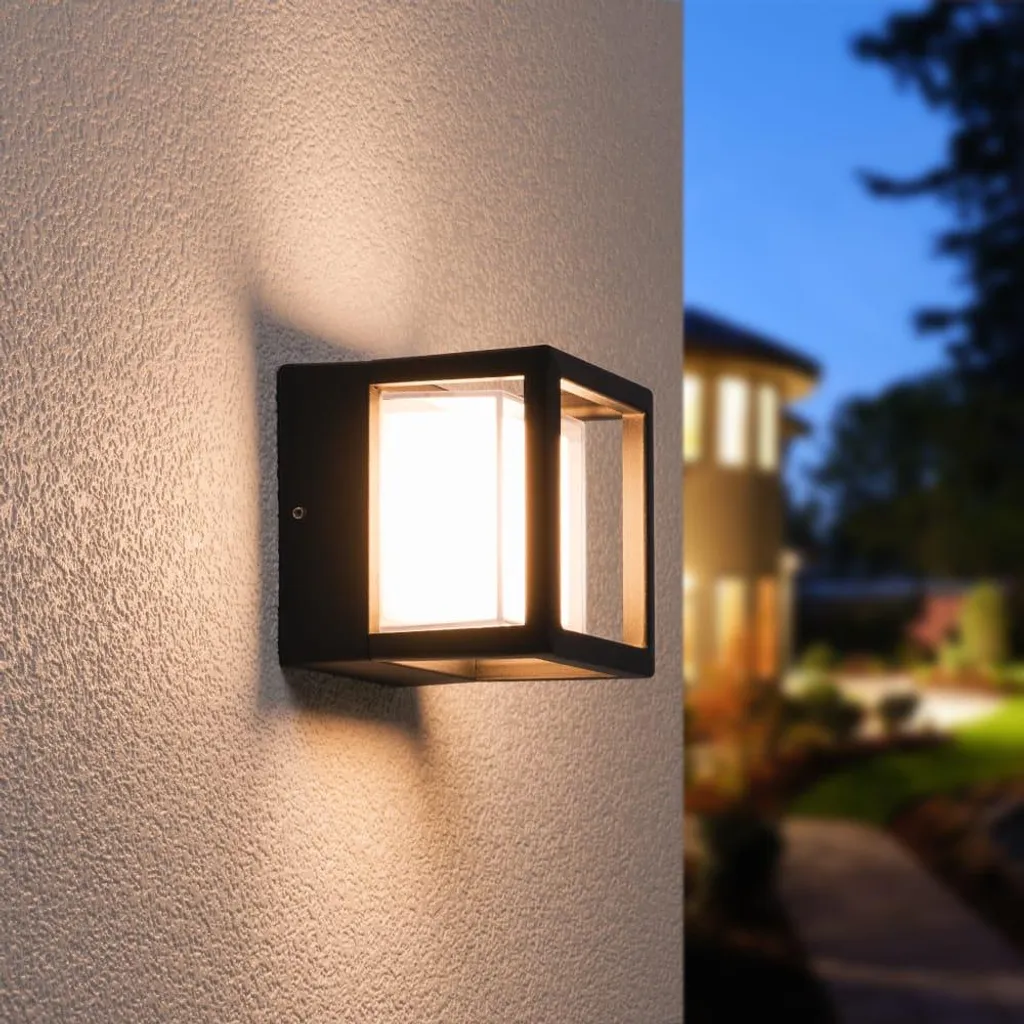 Applique murale LED Pia HOFTRONIC 6W 460lm 3000K IP54 Noir - Moderne