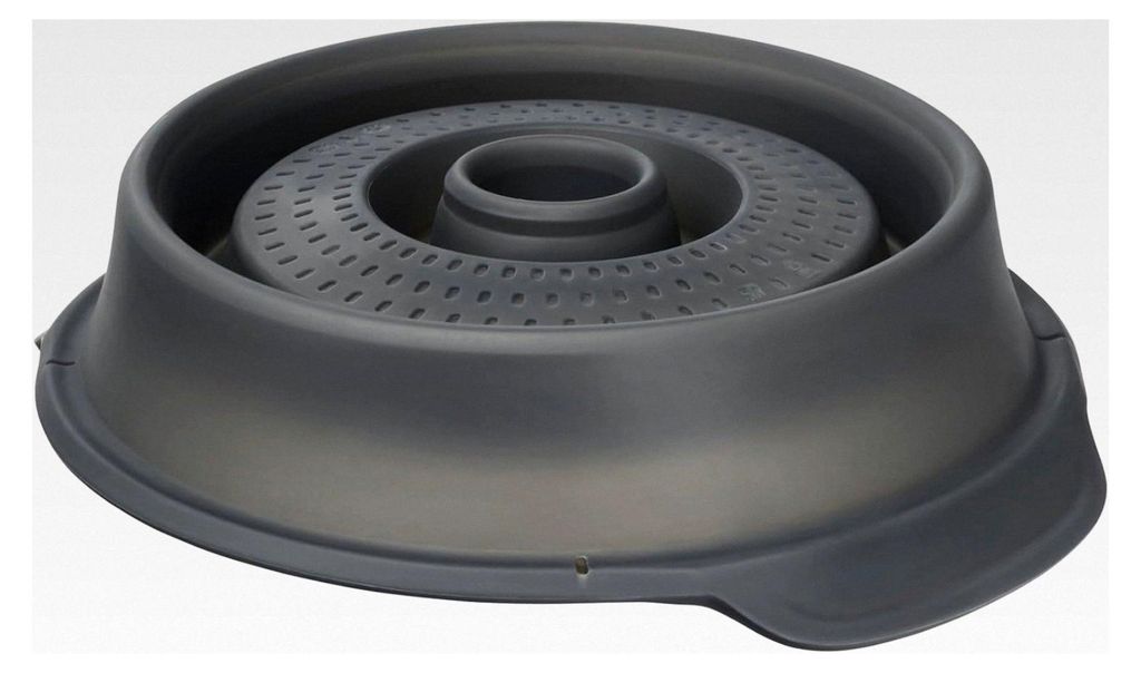 Silikon-Gugelhupfform CrispFlex 24 cm, runde Backform mit Antihaft-Eigenschaften und gleichmäßiger Bräunung
