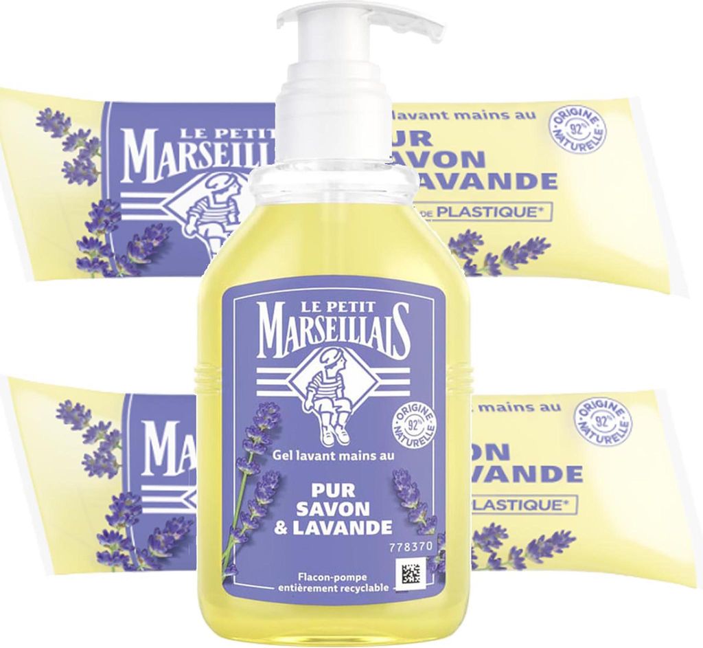 Le Petit Marseillais Flüssigseife Lavendelöl 300ml + 2x250ml - Natürliche Pflege