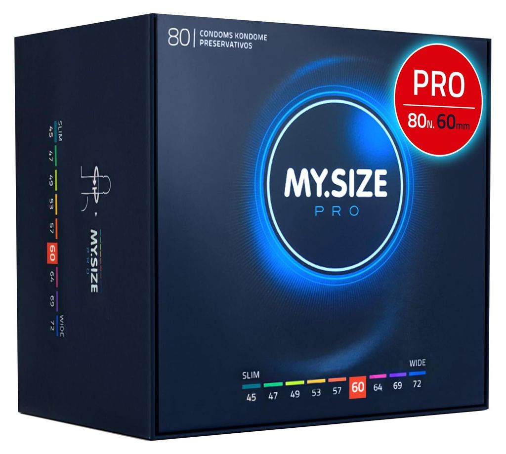 MY.SIZE PRO Preservativi Elite taglia 5, 60 mm, XXL, 80 Immagine del prodotto 