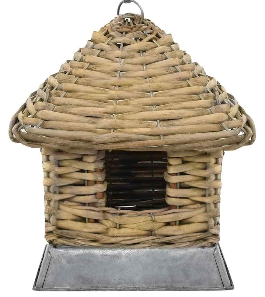 vidaXL Vogelhaus 3 Stk. Korbweide