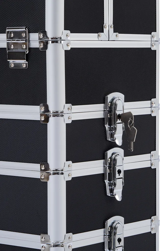 Valise de Maquillage pour Pro : 4 Compartiments et Roulettes 360° - 12