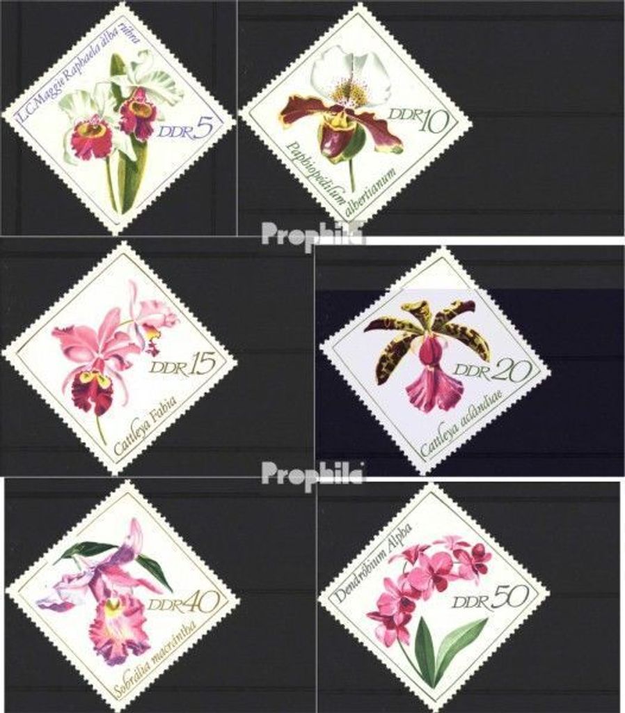 Briefmarken DDR 1968 Mi 1420-1425 (kompl.Ausgabe) postfrisch Orchideen