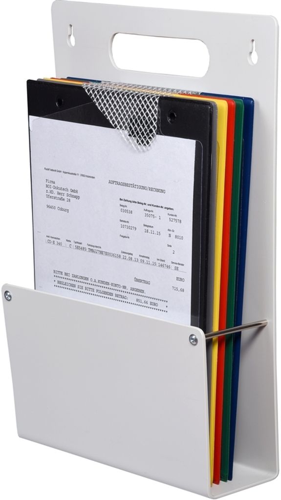 EICHNER Wandprospekthalter grau DIN A4