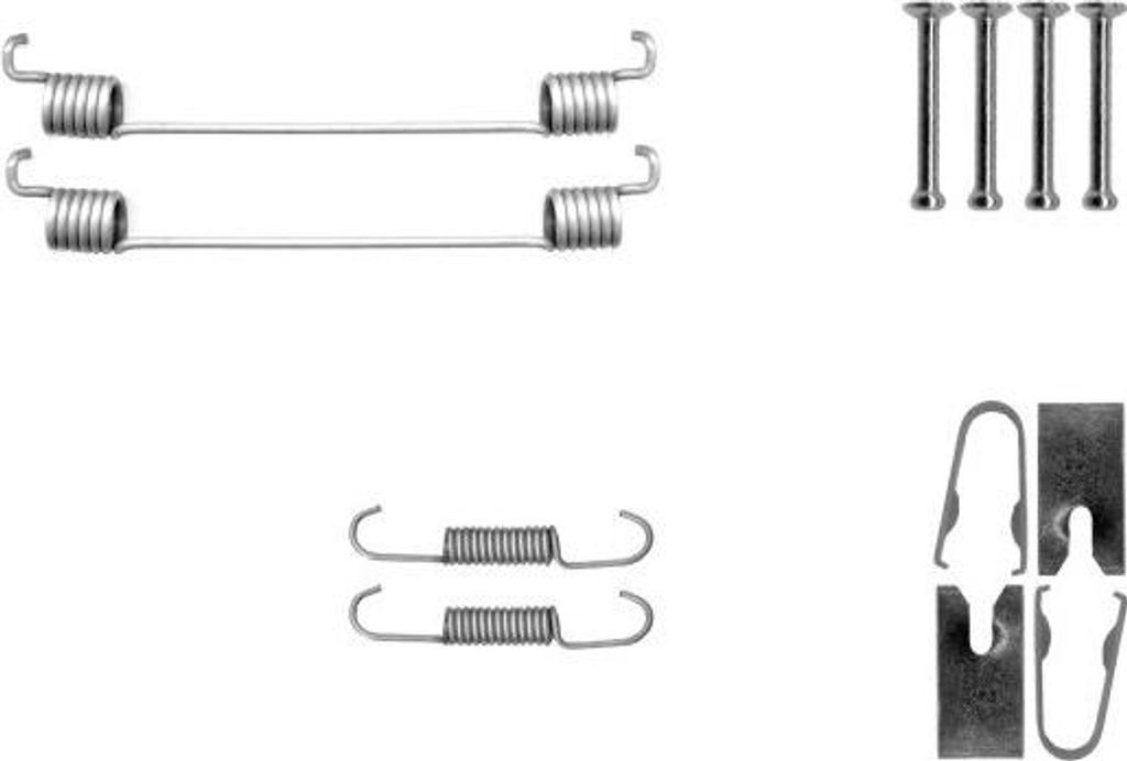 TEXTAR Zubehörsatz Bremsbacken Zubehörsatz Bremsbacken 97048600 Hinten für VW POLO (AW1, BZ1) 0,092kg