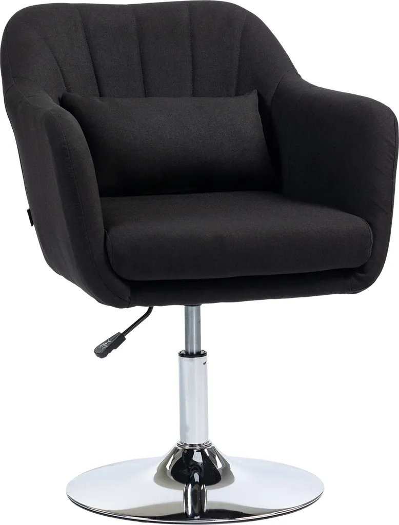 Trasforma il tuo Relax: Poltrona HOMCOM Girevole Nera Look Lino