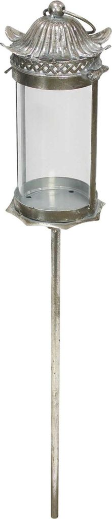 Stablaterne Fleur, Metall Maße: Ø 12 x 71 cm, Glaszylinder Produktbild 