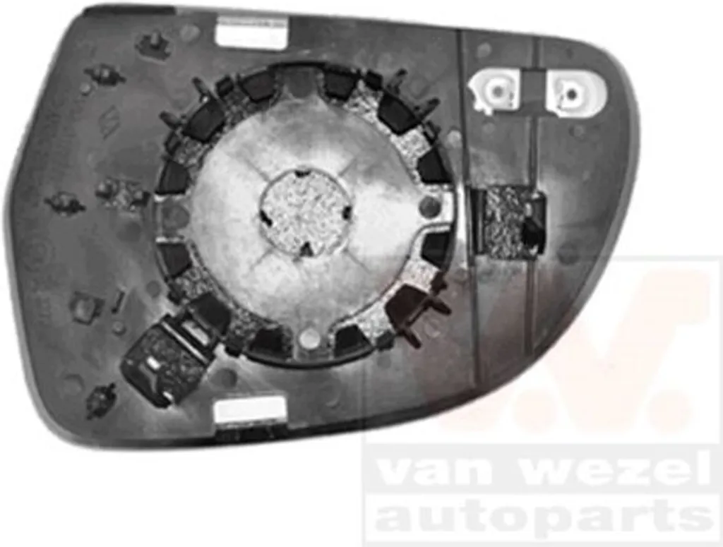Solution Miroir Verre Gauche Van Wezel contre l'Angle Mort et les Chocs