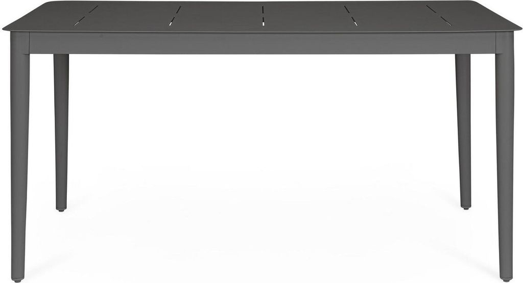 Moderner Gartentisch 160x90cm aus Aluminium Bizzotto Nebula - Anthrazit