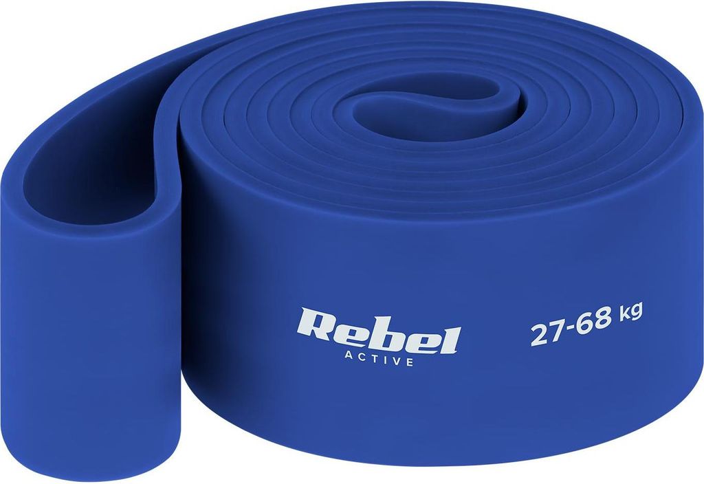 Rebel RBA-3001 TPE-Widerstandsband – Power Band PT-6, 27–68 kg, blau