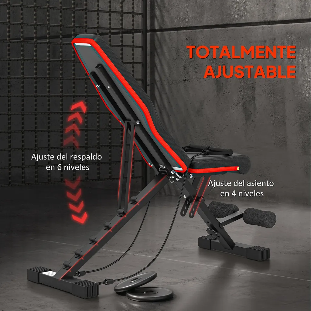 Banc de musculation stable et robuste noir pour éviter les secousses - 3