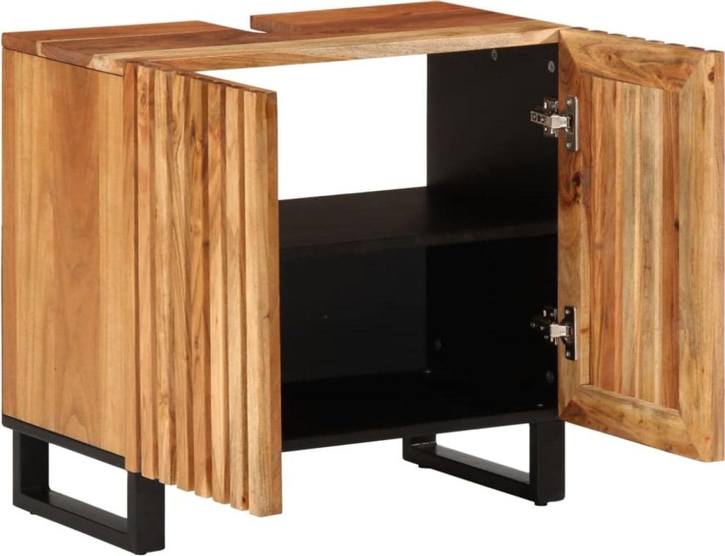 vidaXL Vanity unit 62x34x58 cm masívne drevo akácia Obrázok produktu 