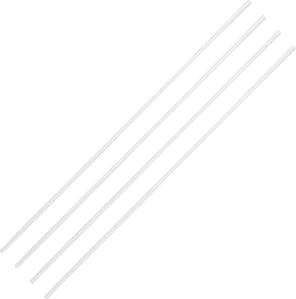 4 Stück Puppenhaus-Sockelleisten, Birkenweiß, zarte Zierleiste für 1:12-Linie