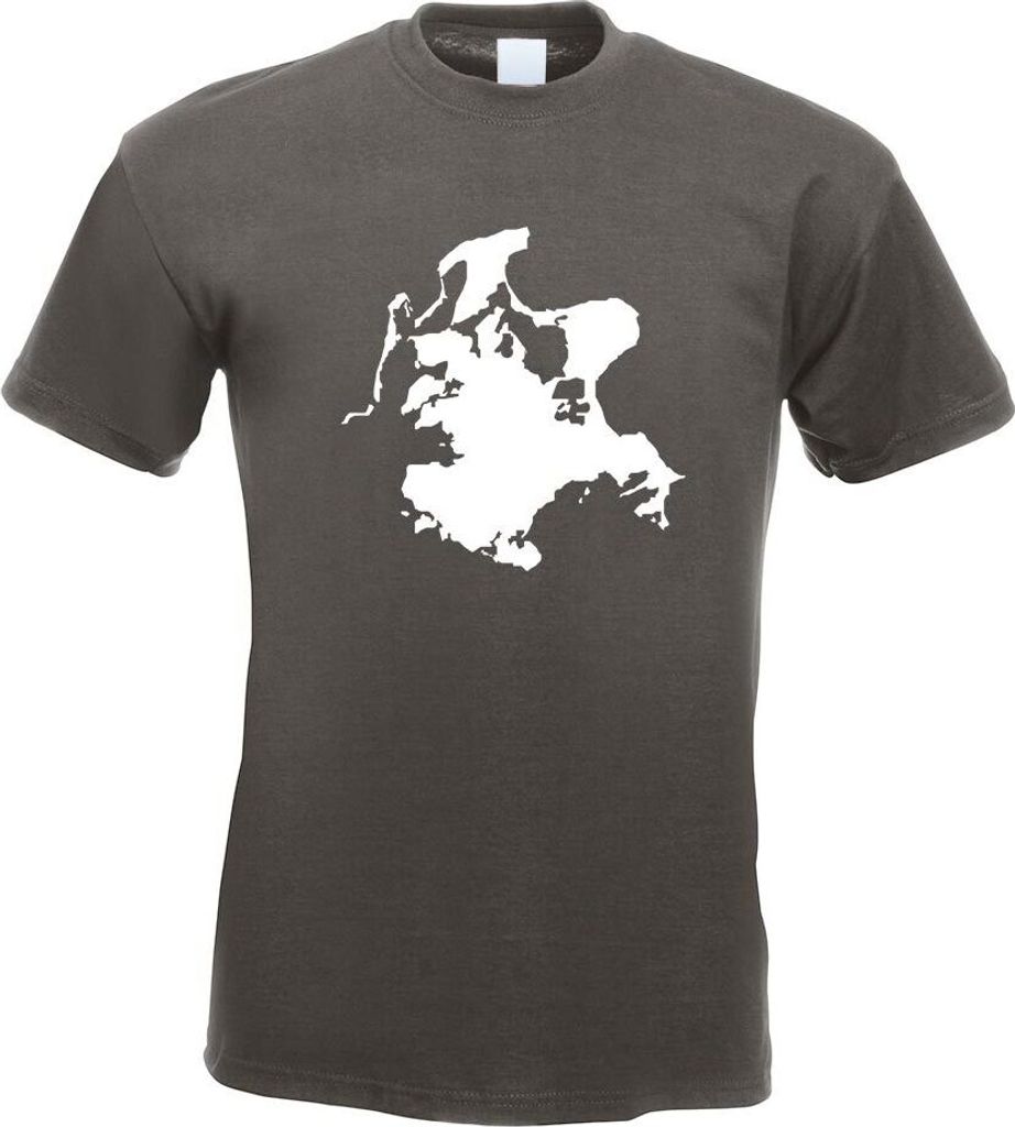Kiwistar - T-Shirt - Graphit - Rügen - Deutschland - Insel Motiv Bedruckt Funshirt Design Print - mit Motiv Bedruckt - Funshirt Design - Sport - F...