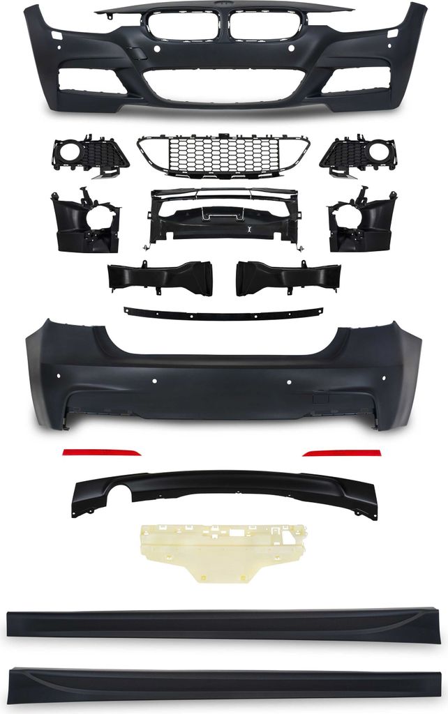Front Heck Stoßstange Seitenschweller Gitter Spoiler für BMW F30 LCI