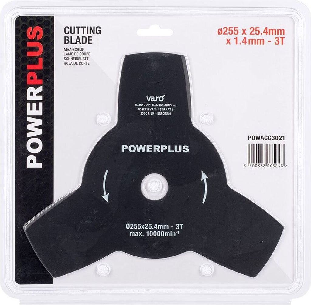 Powerplus Powacg3021 255x25.4 Mm Freischneidermesser Produktbild 