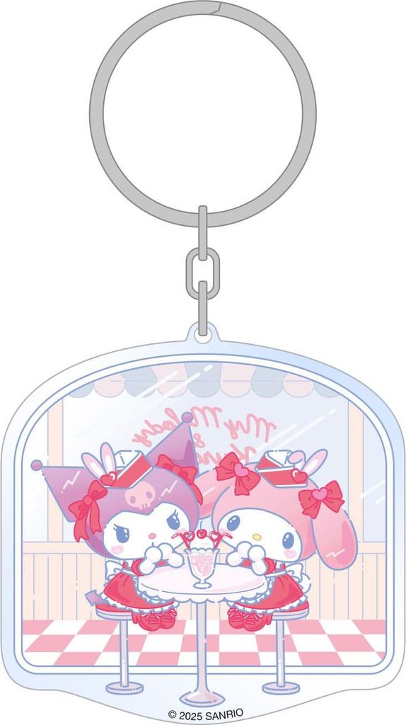 Sanrio Acryl Schlüsselanhänger Hello Kitty & Friends American Diner 6 cm