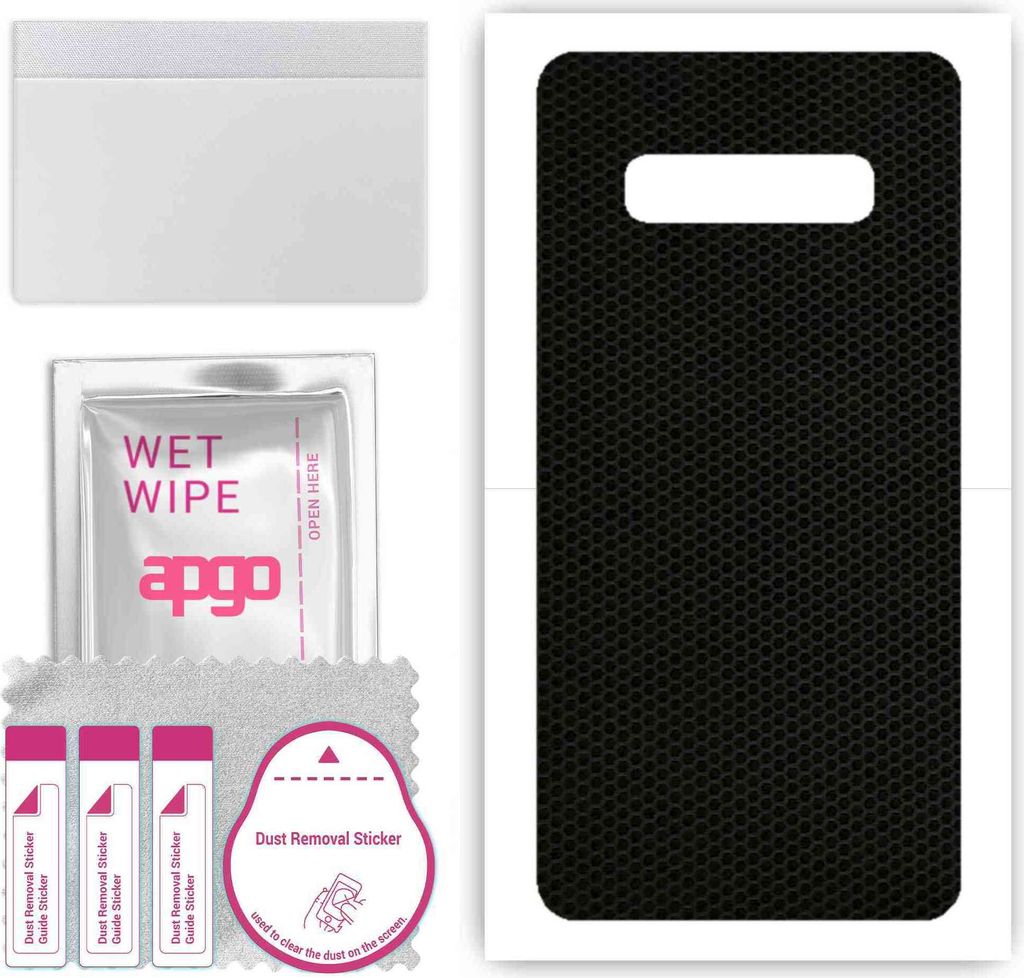 apgo Rückseite Schutzfolie, Skin, kompatibel mit Samsung Galaxy S10 Plus, Hinten Displayschutzfolie aus Vinylfolie, kratzfest, einfache Montage - ...