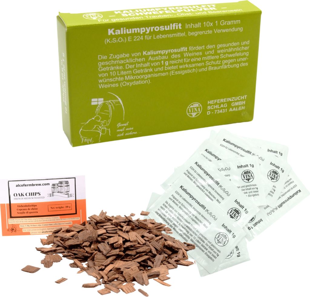 VINA Kaliumpyrosulfit 10x1g - Gärstopp, Weinstabilisator