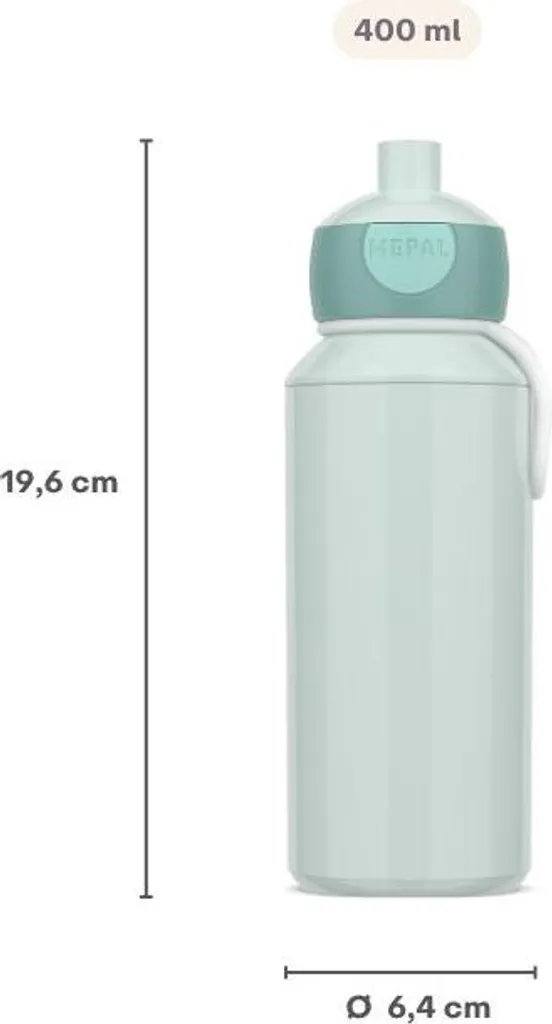 Mepal trinkflasche pop-up campus 400 ml - cool blue - 5
