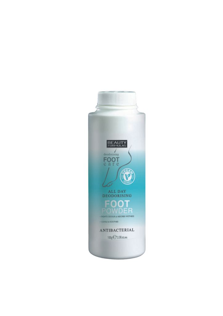 Beauty Formulas, Antibakterielles Fußpuder, 100g Produktbild 