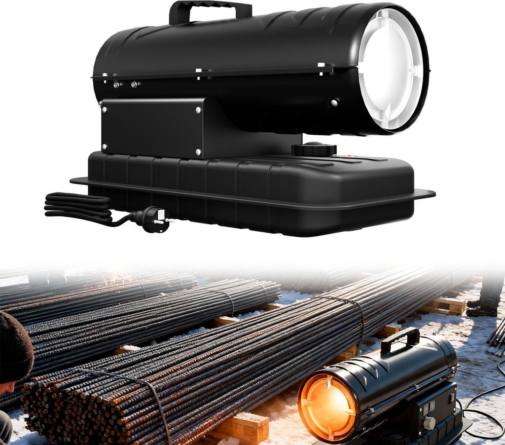 UISEBRT 20 kW Diesel-Heizkanone, Ölheizer mit Thermostat & Produktbild 