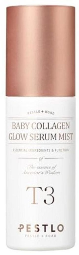 Pestelo, T3 Baby Collagen Glow Serum Mist, Hydratation, vor und nach dem Schminken, Spray, fü r Gesicht, 50 ml