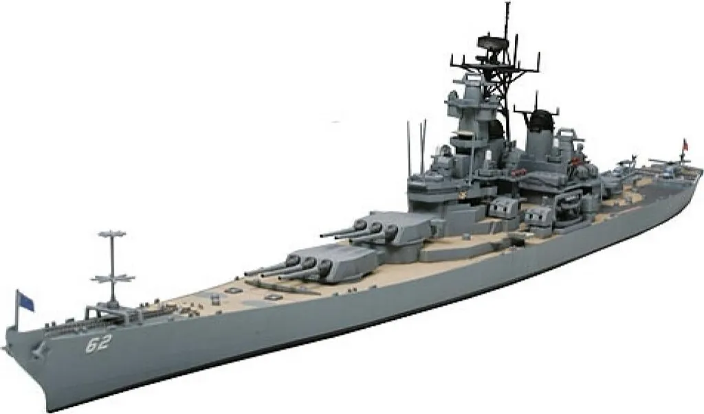 Maquette de Bateau Militaire Cuirassé New Jersey 1/700 Modèle Réduit