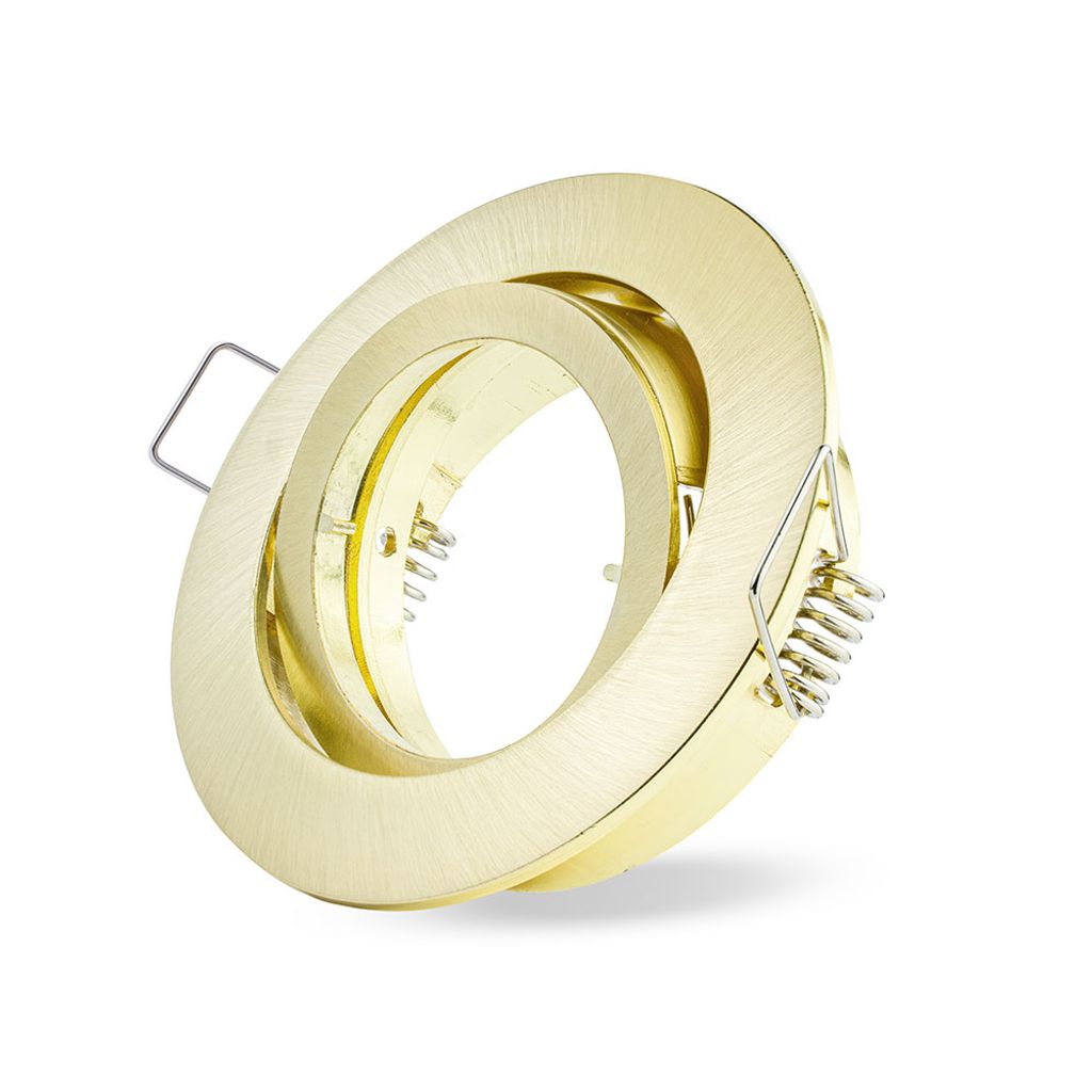 Einbaustrahler Gold rund schwenkbar 68mm max. 50W Produktbild 