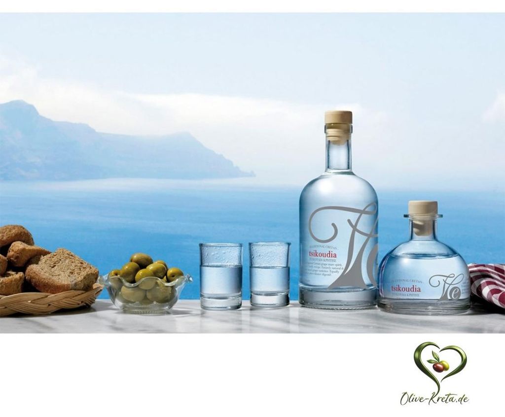 VASSILAKIS ESTATE 08812 RAKI 40% Tsikoudia 200ml - Produktbild 
