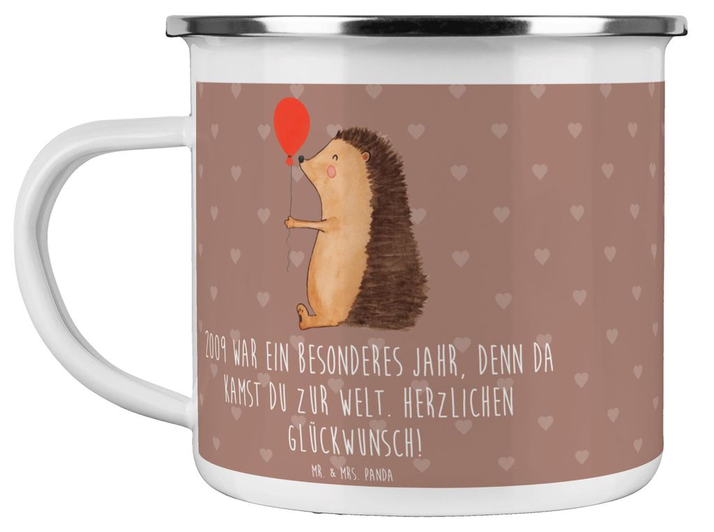 Mr. & Mrs. Panda Teetasse 2009 Geburtstag - Braun Pastell - Geschenk, Jahr deiner Geburt, Jahrestag, Haferl, 14., Happy Birthday, besondere Momente...