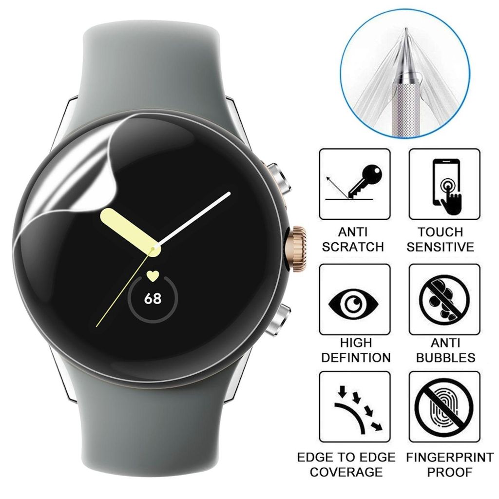 Schutzfolie Display LCD für Google Pixel Watch 3 45mm Produktbild 