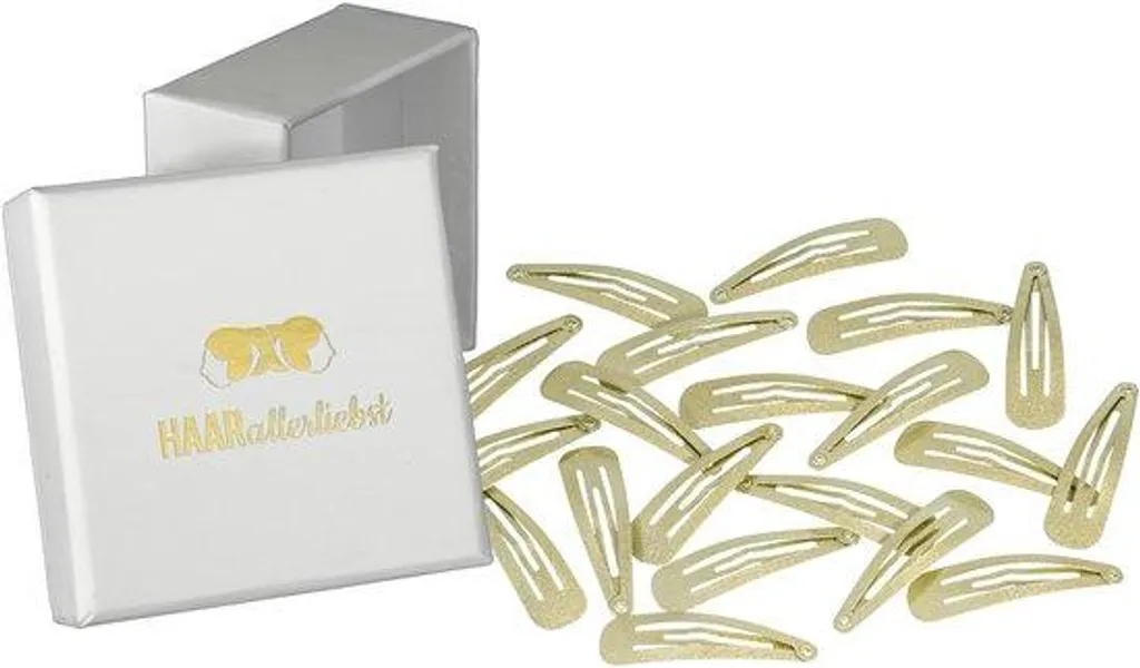 Accessoires cheveux : Barrette dorée 5 cm en métal pour femme et fille