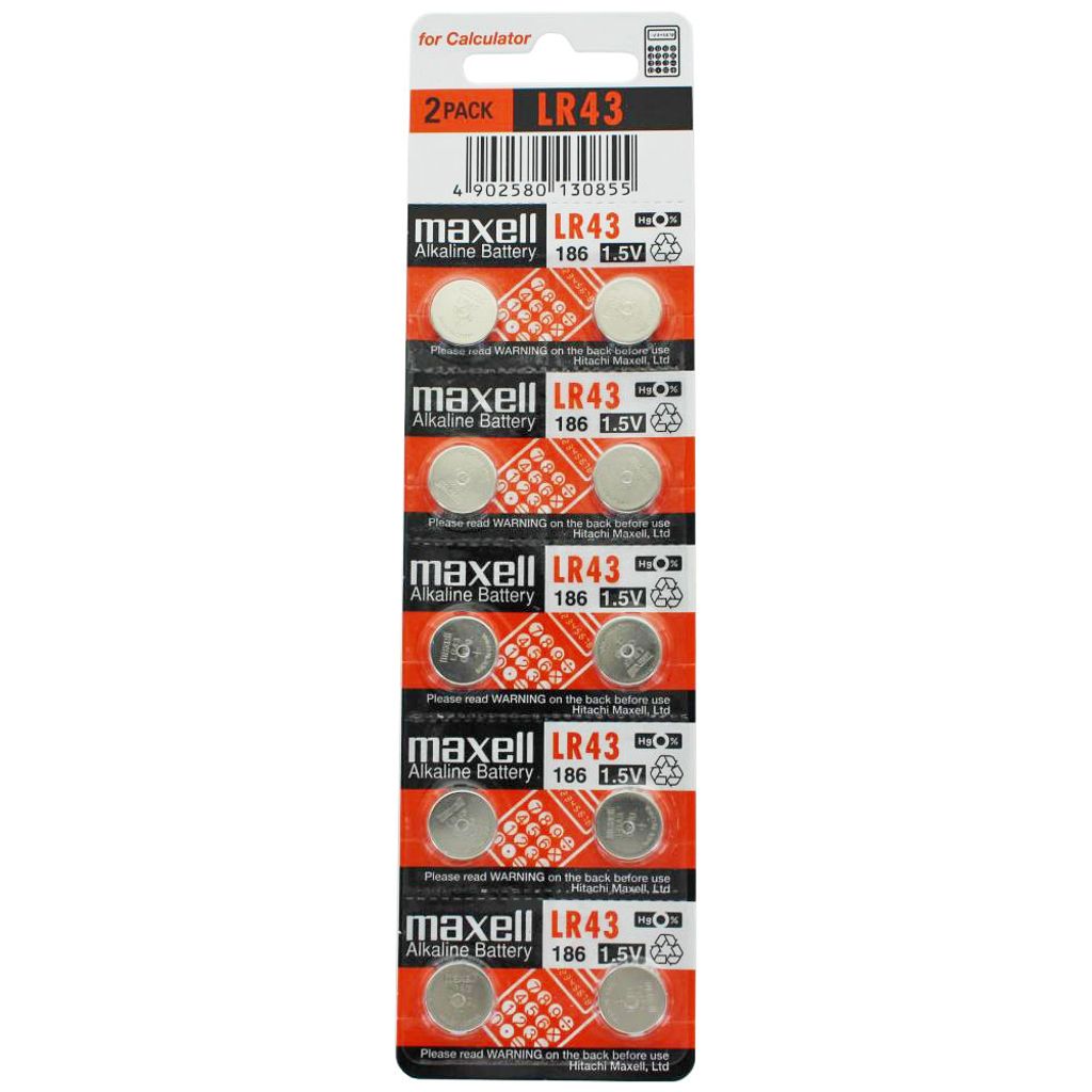 LR43, SR43W, VA12GA, 186, 84, LR1142 10er Set LR43 Produktbild 