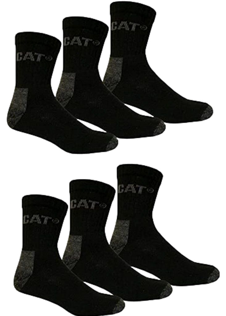Caterpillar 6 Paar Work Quater Socks Arbeitssocke - Größe: Produktbild 